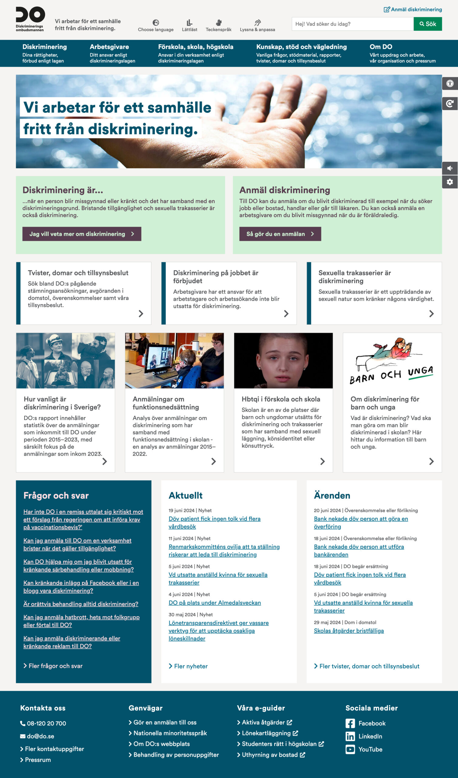 Equality Ombudsman website